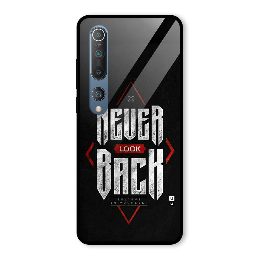 Never Look Back Diamond Glass Back Case for Mi 10