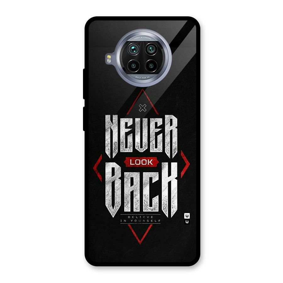 Never Look Back Diamond Glass Back Case for Mi 10i