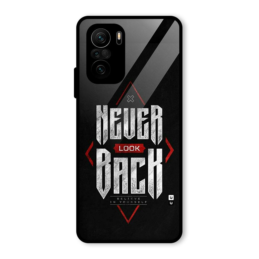 Never Look Back Diamond Glass Back Case for Mi 11X Pro