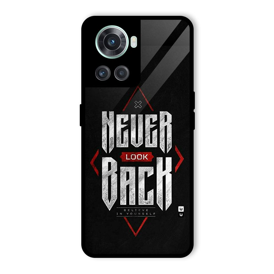 Never Look Back Diamond Glass Back Case for OnePlus 10R