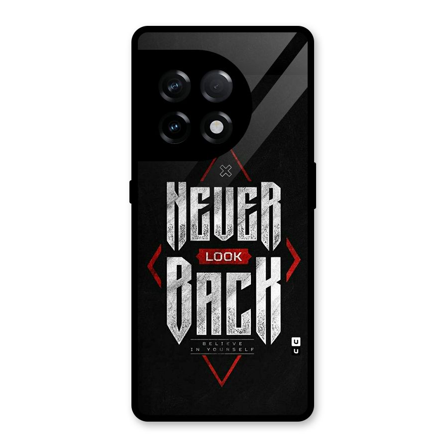 Never Look Back Diamond Glass Back Case for OnePlus 11R