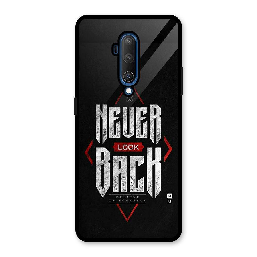 Never Look Back Diamond Glass Back Case for OnePlus 7T Pro