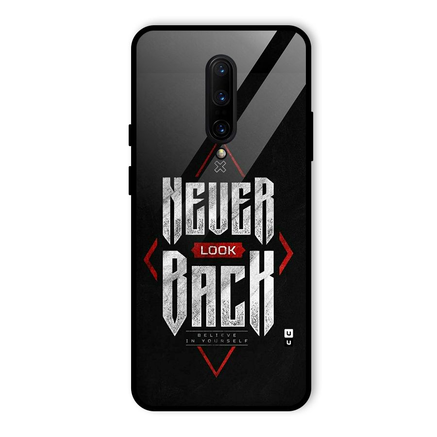 Never Look Back Diamond Glass Back Case for OnePlus 7 Pro