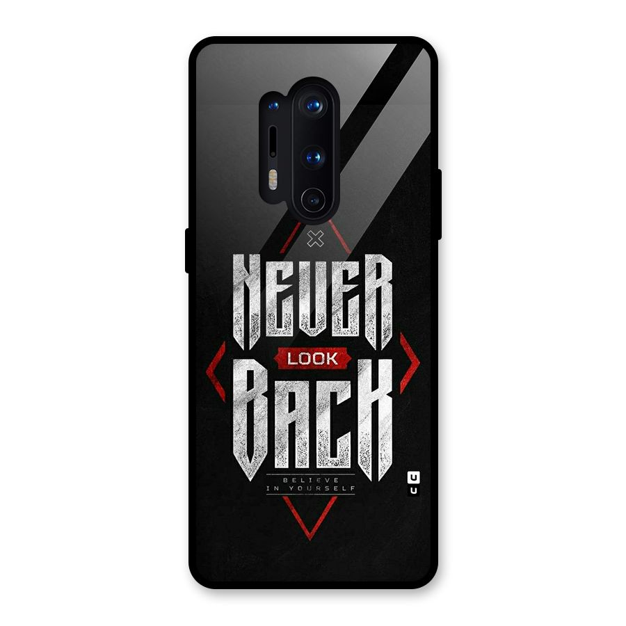 Never Look Back Diamond Glass Back Case for OnePlus 8 Pro