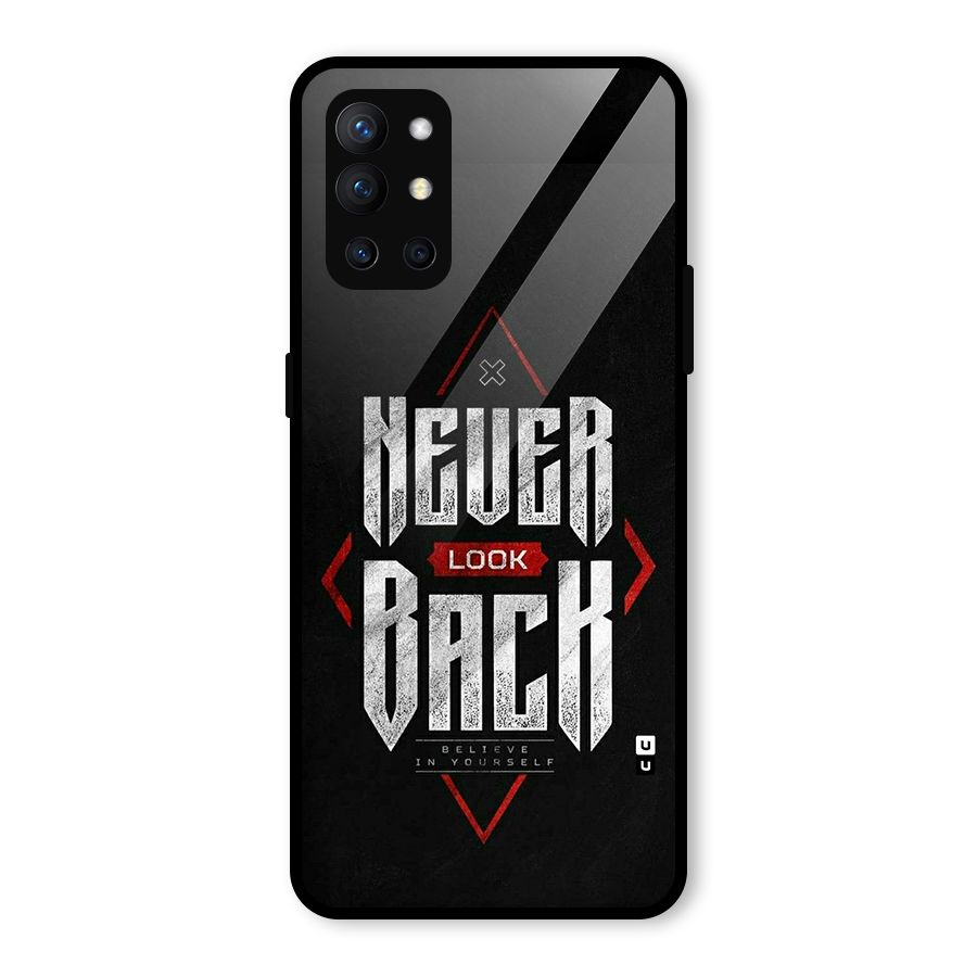 Never Look Back Diamond Glass Back Case for OnePlus 9R