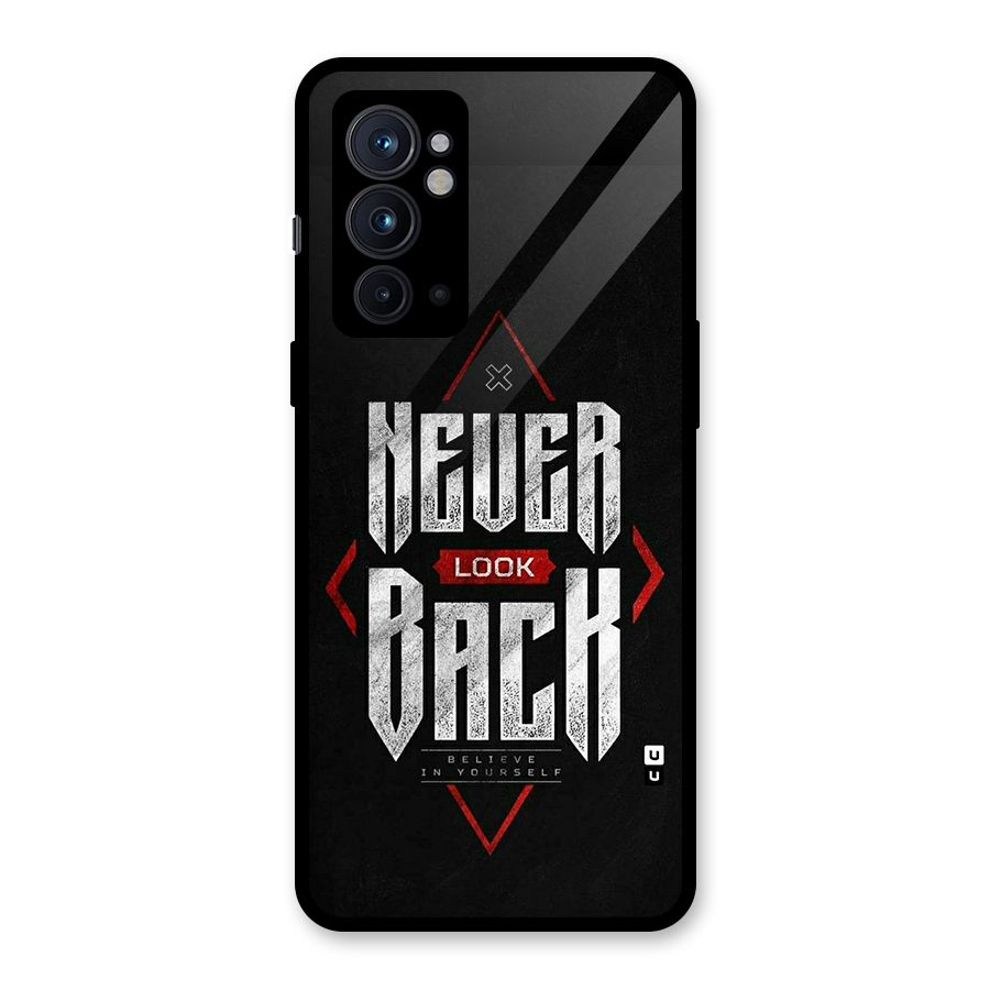 Never Look Back Diamond Glass Back Case for OnePlus 9RT 5G
