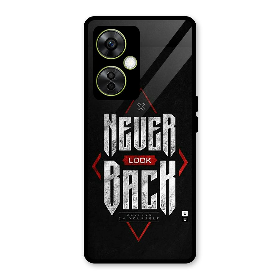 Never Look Back Diamond Glass Back Case for OnePlus Nord CE 3 Lite