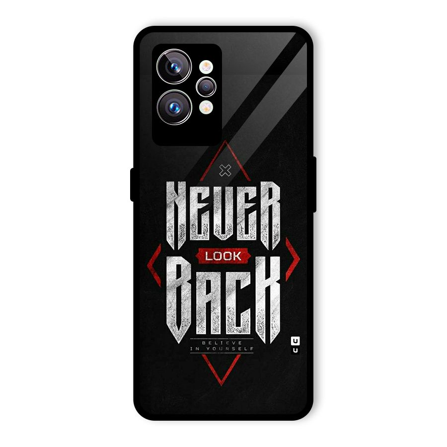 Never Look Back Diamond Glass Back Case for Realme GT2 Pro