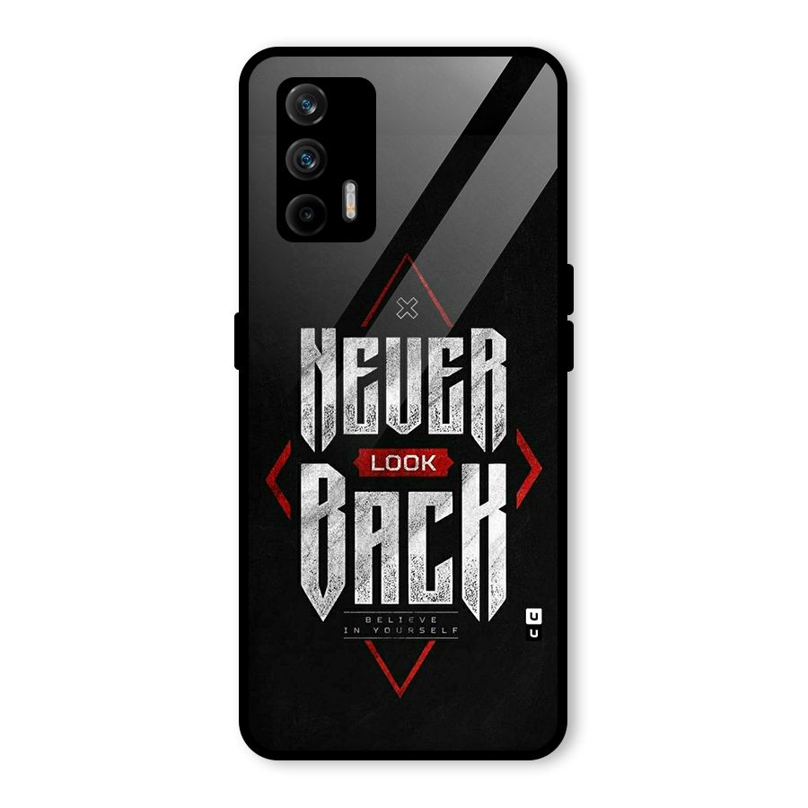 Never Look Back Diamond Glass Back Case for Realme GT 5G