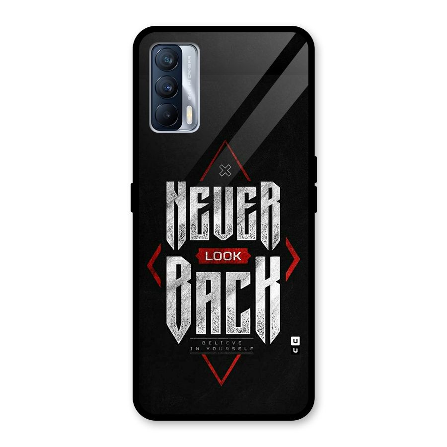 Never Look Back Diamond Glass Back Case for Realme X7