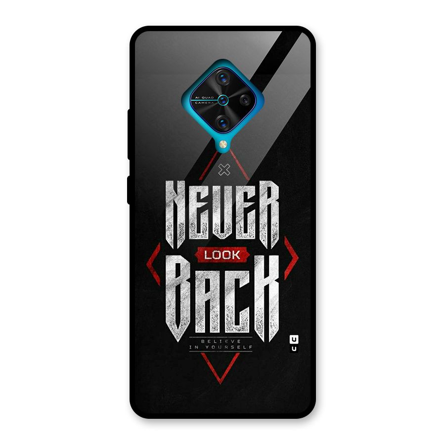 Never Look Back Diamond Glass Back Case for Vivo S1 Pro