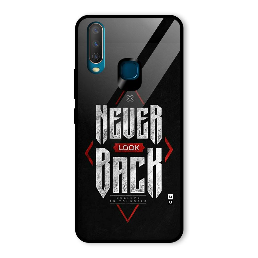 Never Look Back Diamond Glass Back Case for Vivo U10