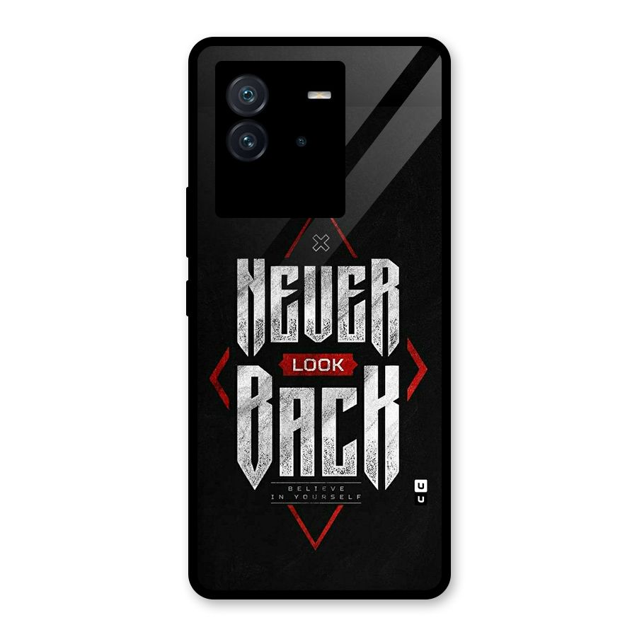Never Look Back Diamond Glass Back Case for Vivo iQOO Neo 6 5G