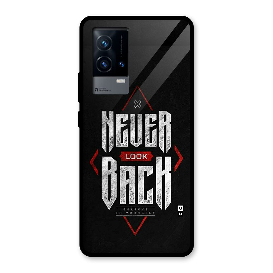 Never Look Back Diamond Glass Back Case for iQOO 9 5G