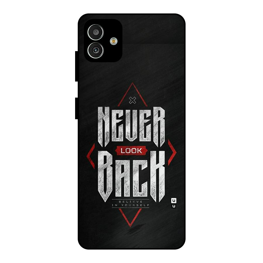 Never Look Back Diamond Metal Back Case for Galaxy M13 5G
