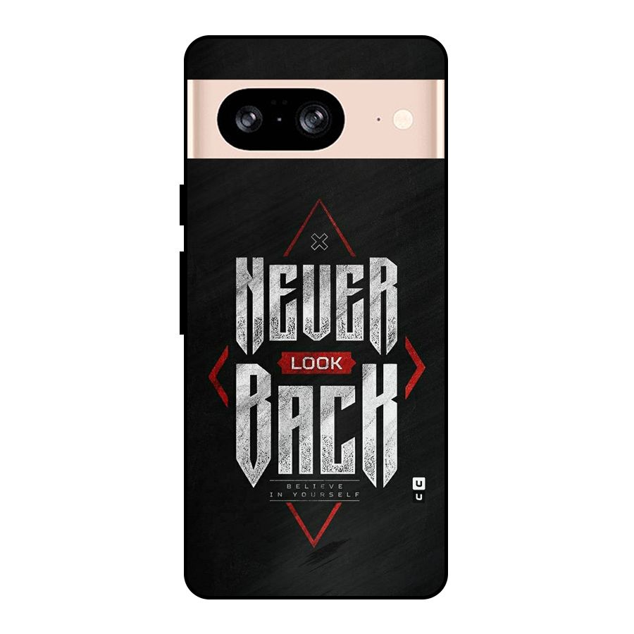 Never Look Back Diamond Metal Back Case for Google Pixel 8