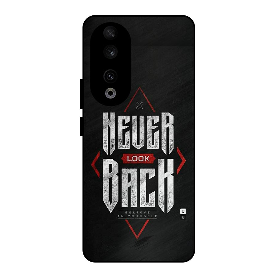 Never Look Back Diamond Metal Back Case for Honor 90