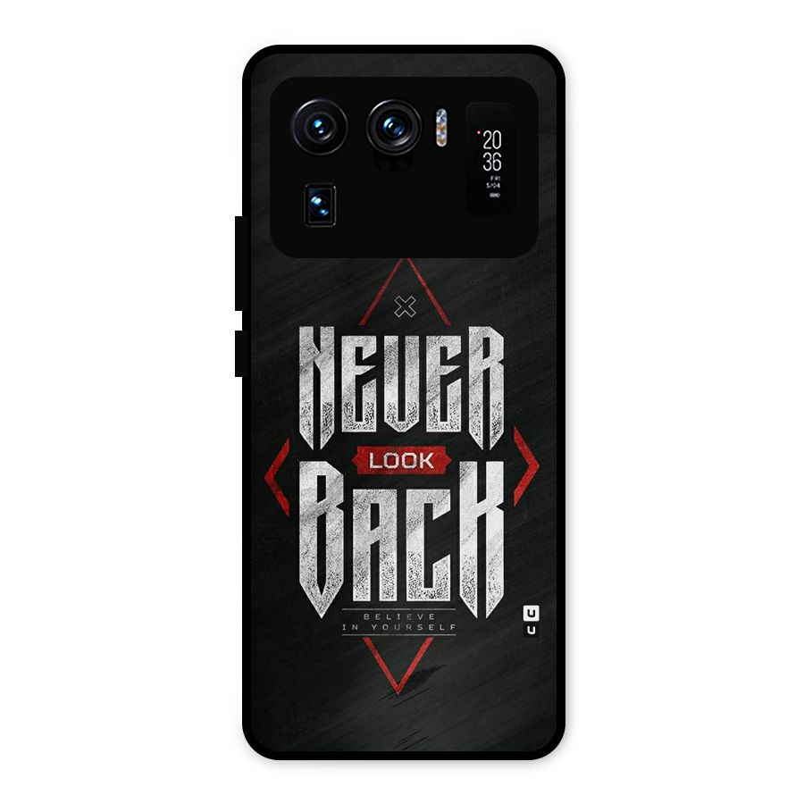Never Look Back Diamond Metal Back Case for Mi 11 Ultra