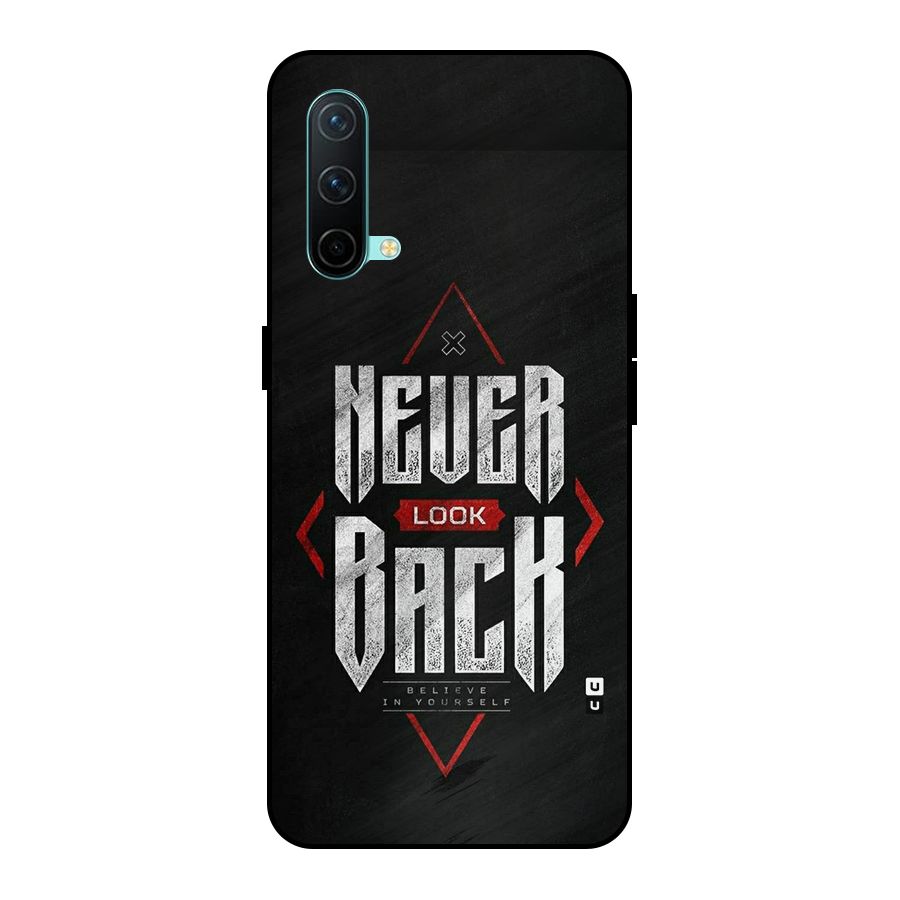 Never Look Back Diamond Metal Back Case for Nord CE 5g