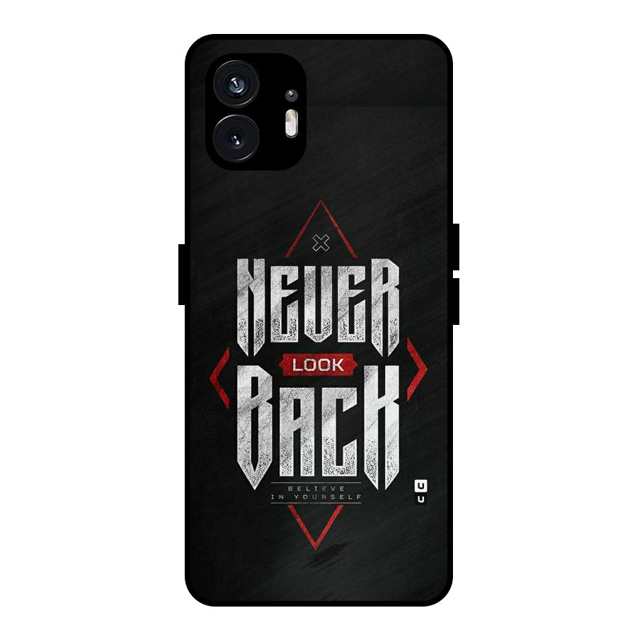 Never Look Back Diamond Metal Back Case for Nothing Phone 2