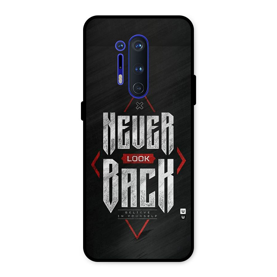 Never Look Back Diamond Metal Back Case for OnePlus 8 Pro