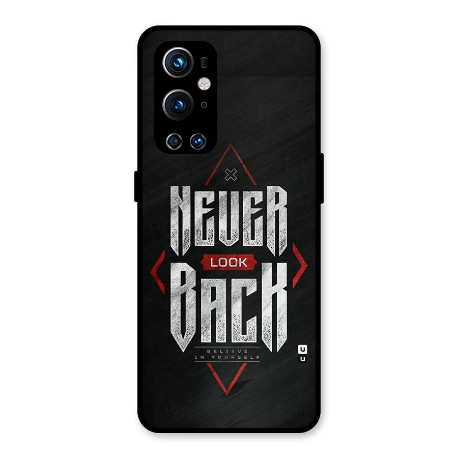 Never Look Back Diamond Metal Back Case for OnePlus 9 Pro