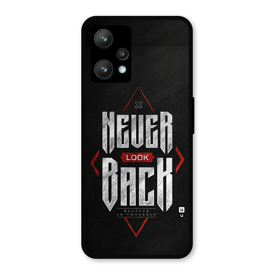 Never Look Back Diamond Metal Back Case for Realme 9 Pro Plus 5G