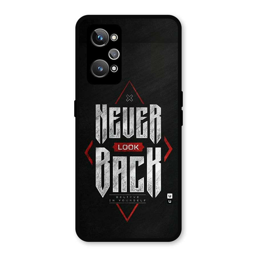 Never Look Back Diamond Metal Back Case for Realme GT Neo2