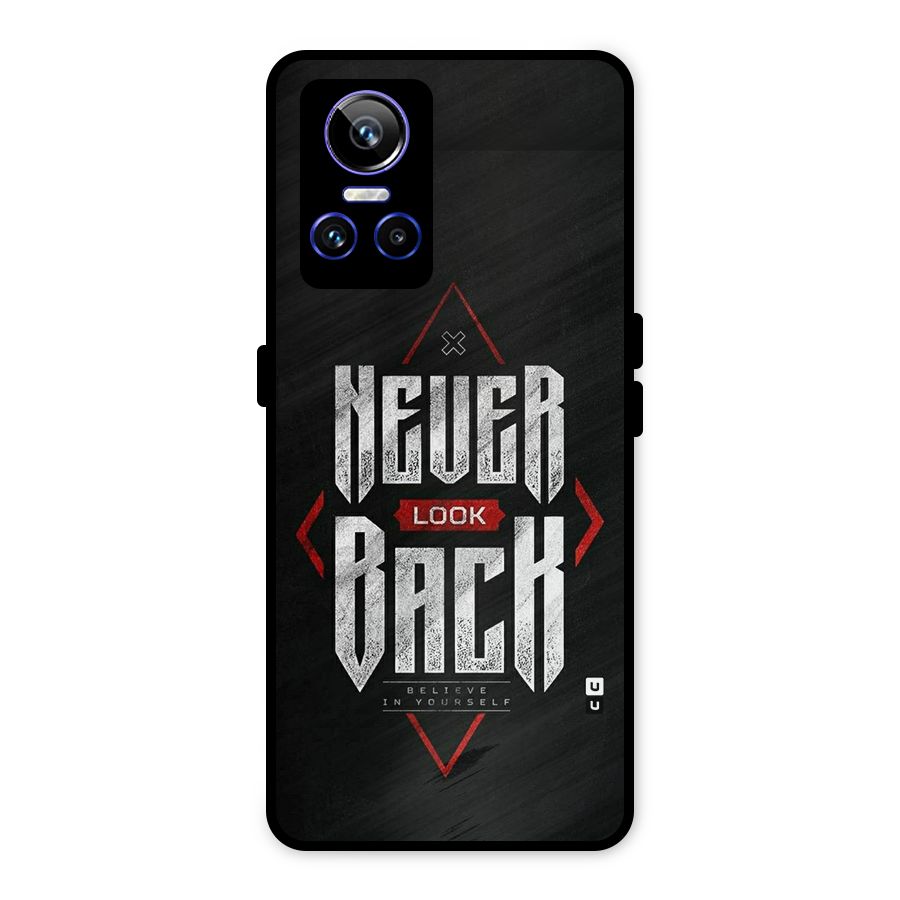 Never Look Back Diamond Metal Back Case for Realme GT Neo 3