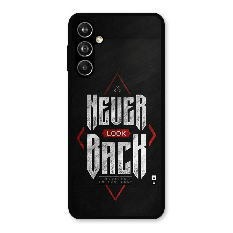 Never Look Back Diamond Metal Back Case for Samsung Galaxy M54