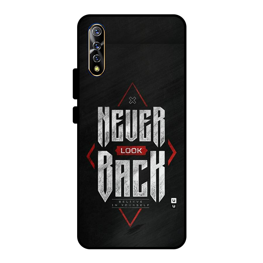 Never Look Back Diamond Metal Back Case for Vivo S1