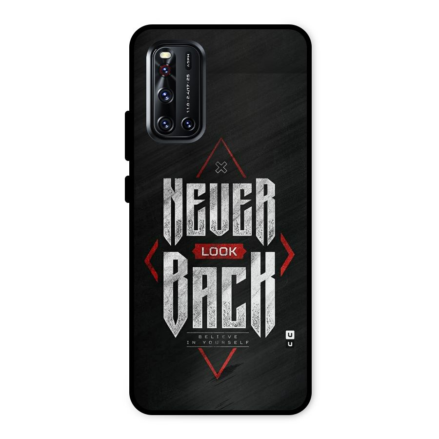 Never Look Back Diamond Metal Back Case for Vivo V19