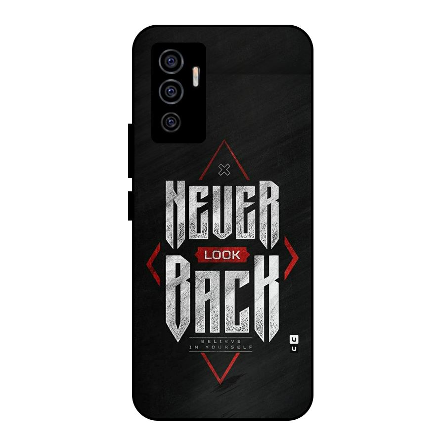 Never Look Back Diamond Metal Back Case for Vivo V23e