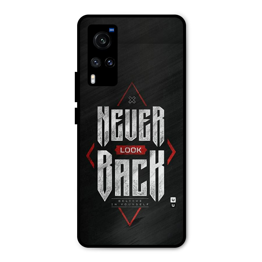 Never Look Back Diamond Metal Back Case for Vivo X60
