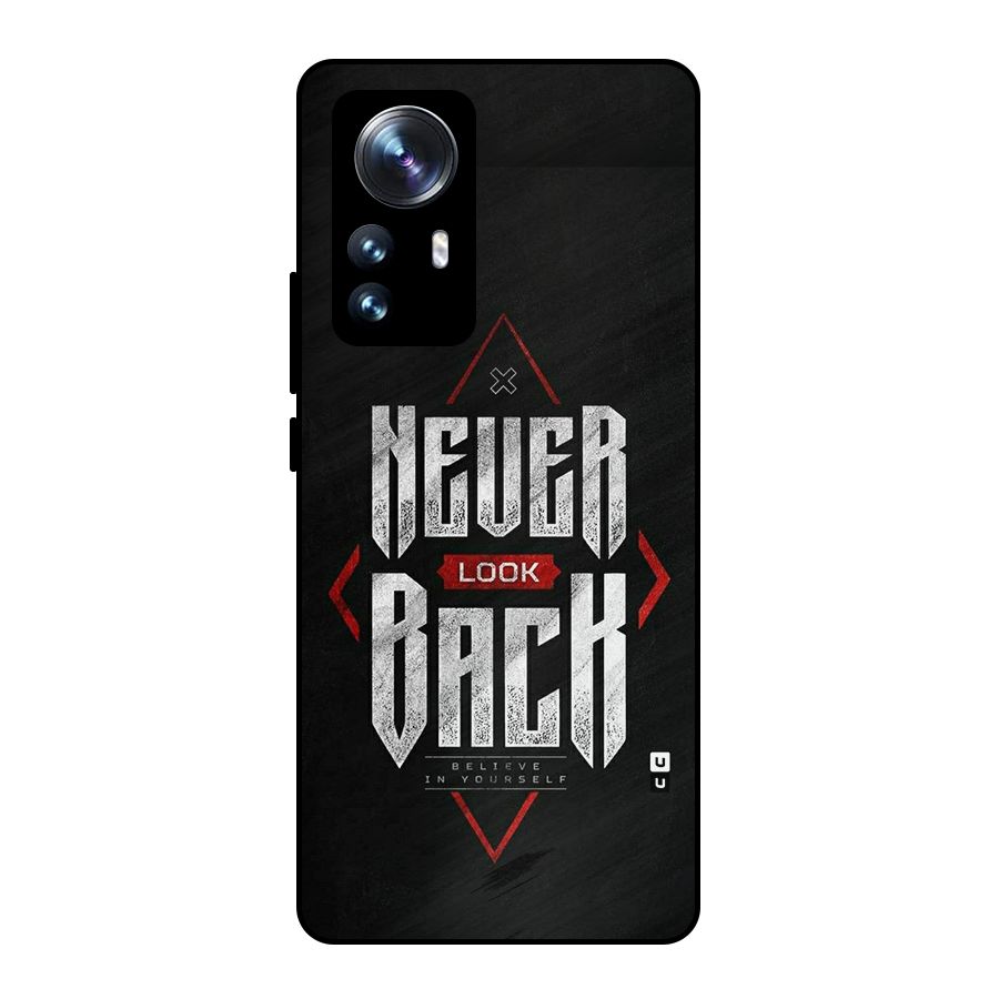 Never Look Back Diamond Metal Back Case for Xiaomi 12 Pro