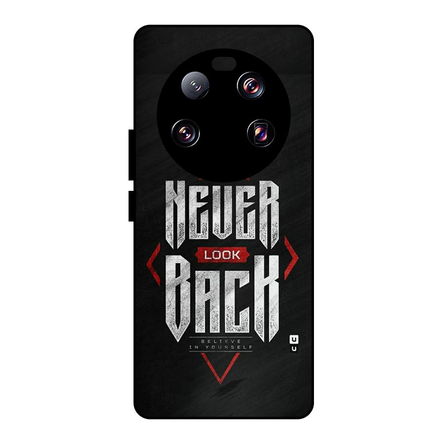 Never Look Back Diamond Metal Back Case for Xiaomi 13 Ultra