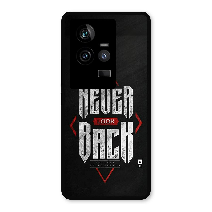 Never Look Back Diamond Metal Back Case for iQOO 11 5G