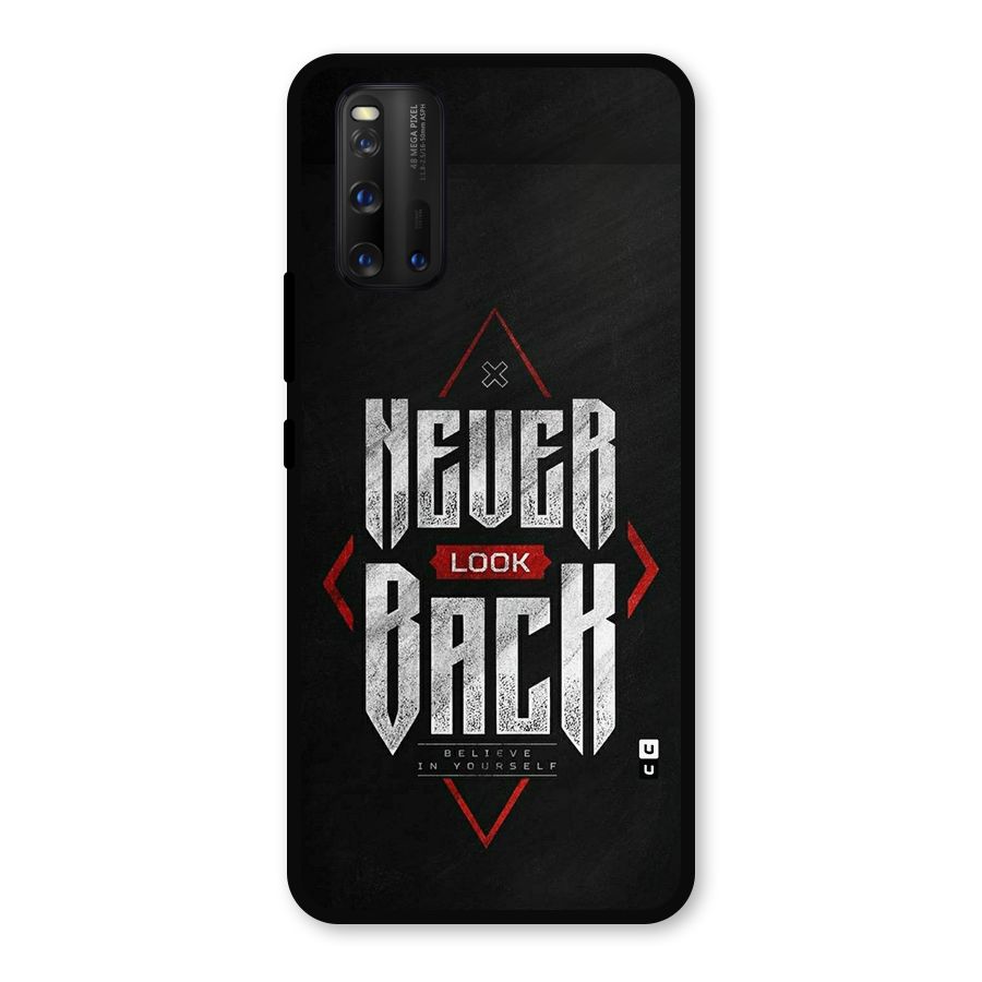 Never Look Back Diamond Metal Back Case for iQOO 3