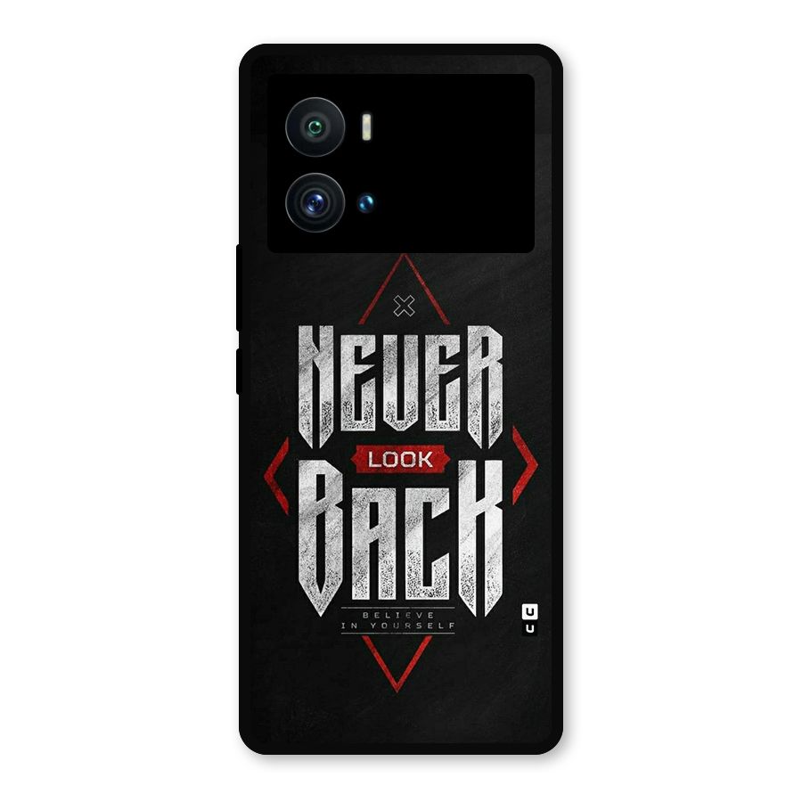 Never Look Back Diamond Metal Back Case for iQOO 9 Pro