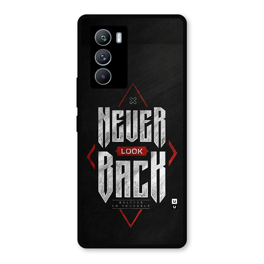 Never Look Back Diamond Metal Back Case for iQOO 9 SE