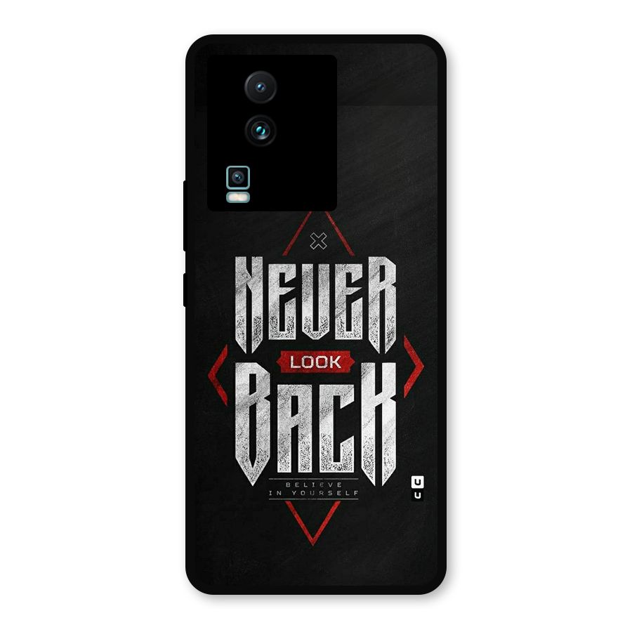 Never Look Back Diamond Metal Back Case for iQOO Neo 7