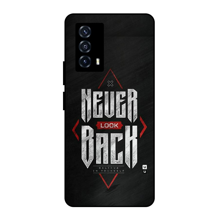 Never Look Back Diamond Metal Back Case for iQOO Z5