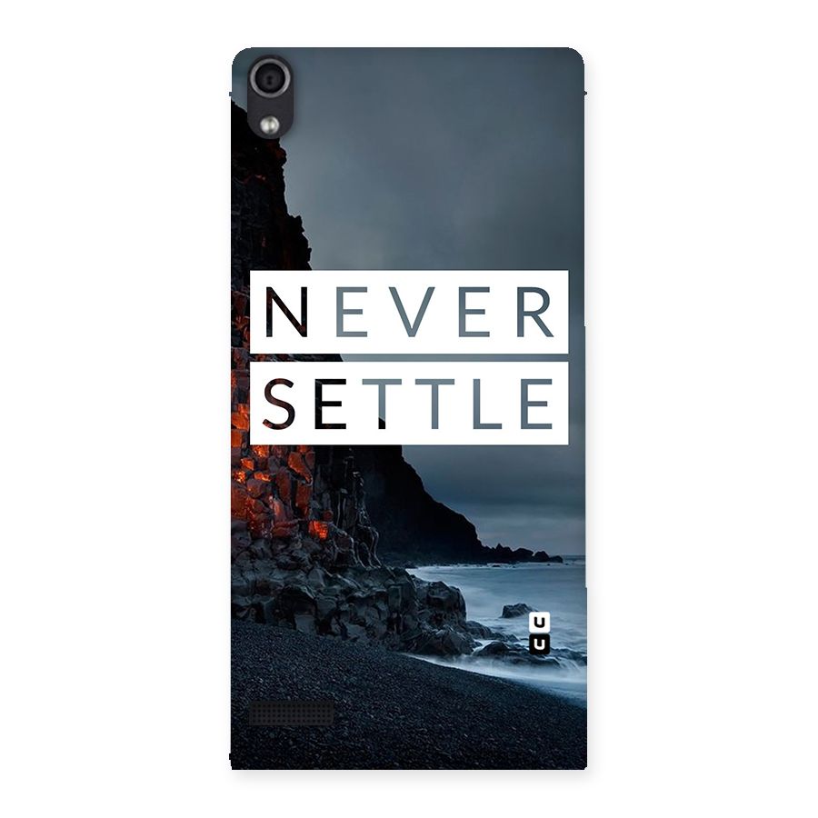 Never Settle Dark Beach Back Case for Ascend P6