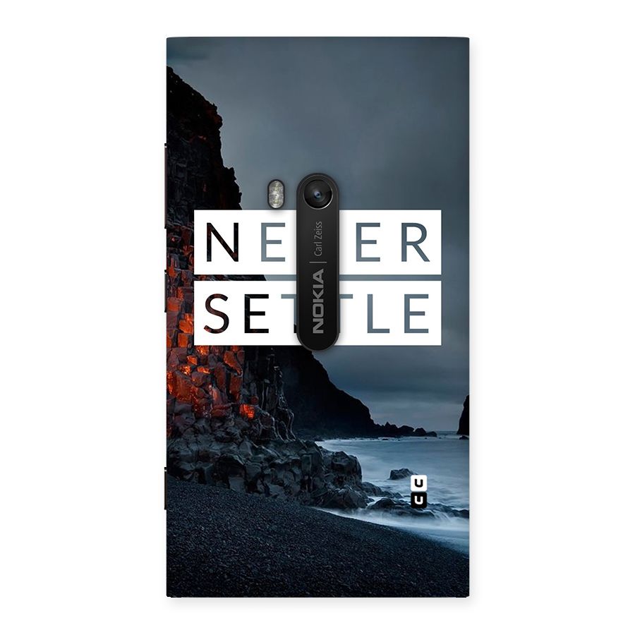 Never Settle Dark Beach Back Case for Lumia 920