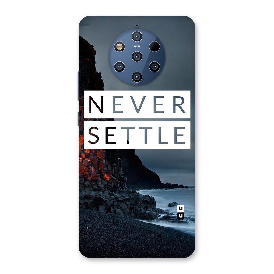 Never Settle Dark Beach Back Case for Nokia 9 PureView