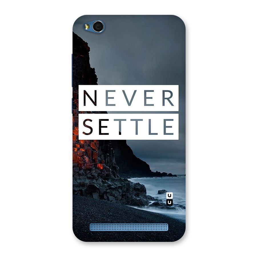 Never Settle Dark Beach Back Case for Redmi 5A