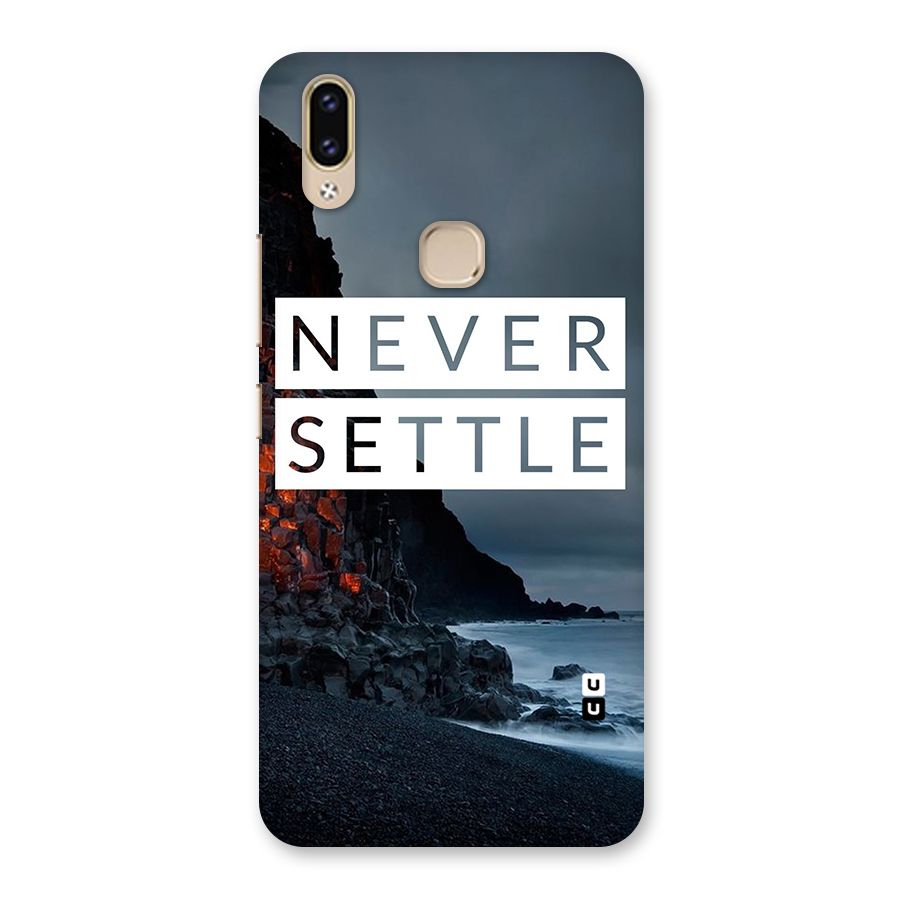 Never Settle Dark Beach Back Case for Vivo V9 Youth