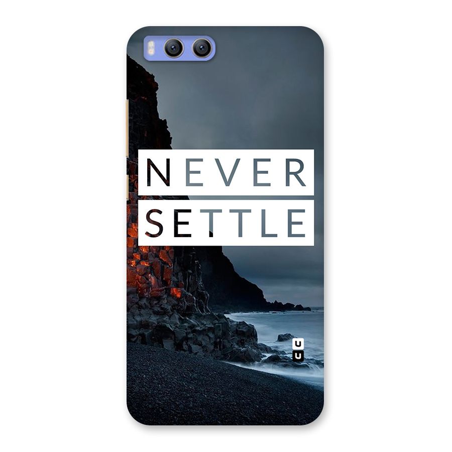 Never Settle Dark Beach Back Case for Xiaomi Mi 6