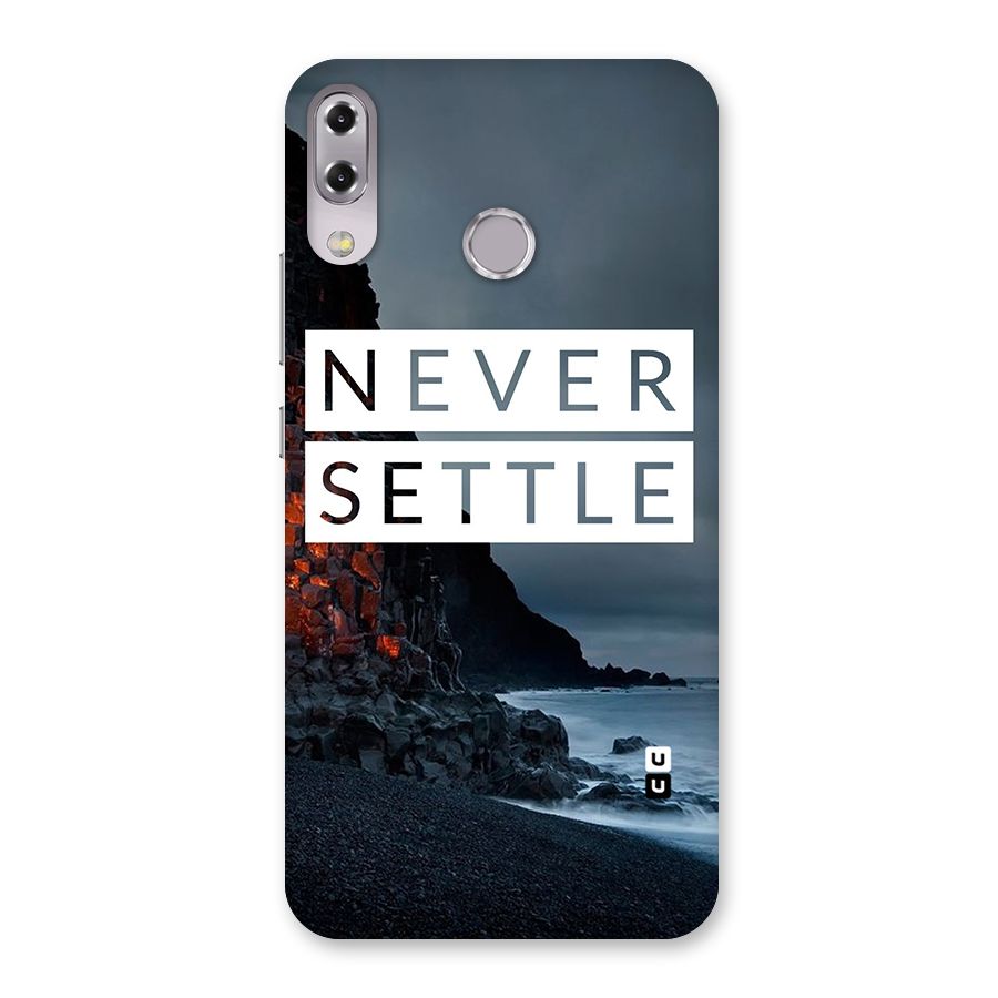 Never Settle Dark Beach Back Case for Zenfone 5Z