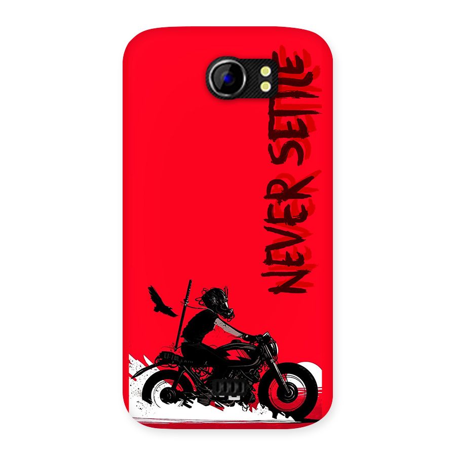 Never Settle Ride Back Case for Canvas 2 A110